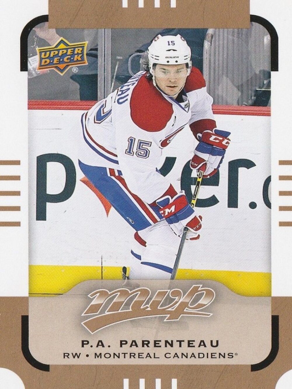 P. A. Parenteau 2015-16 Upper Deck MVP Hockey Card